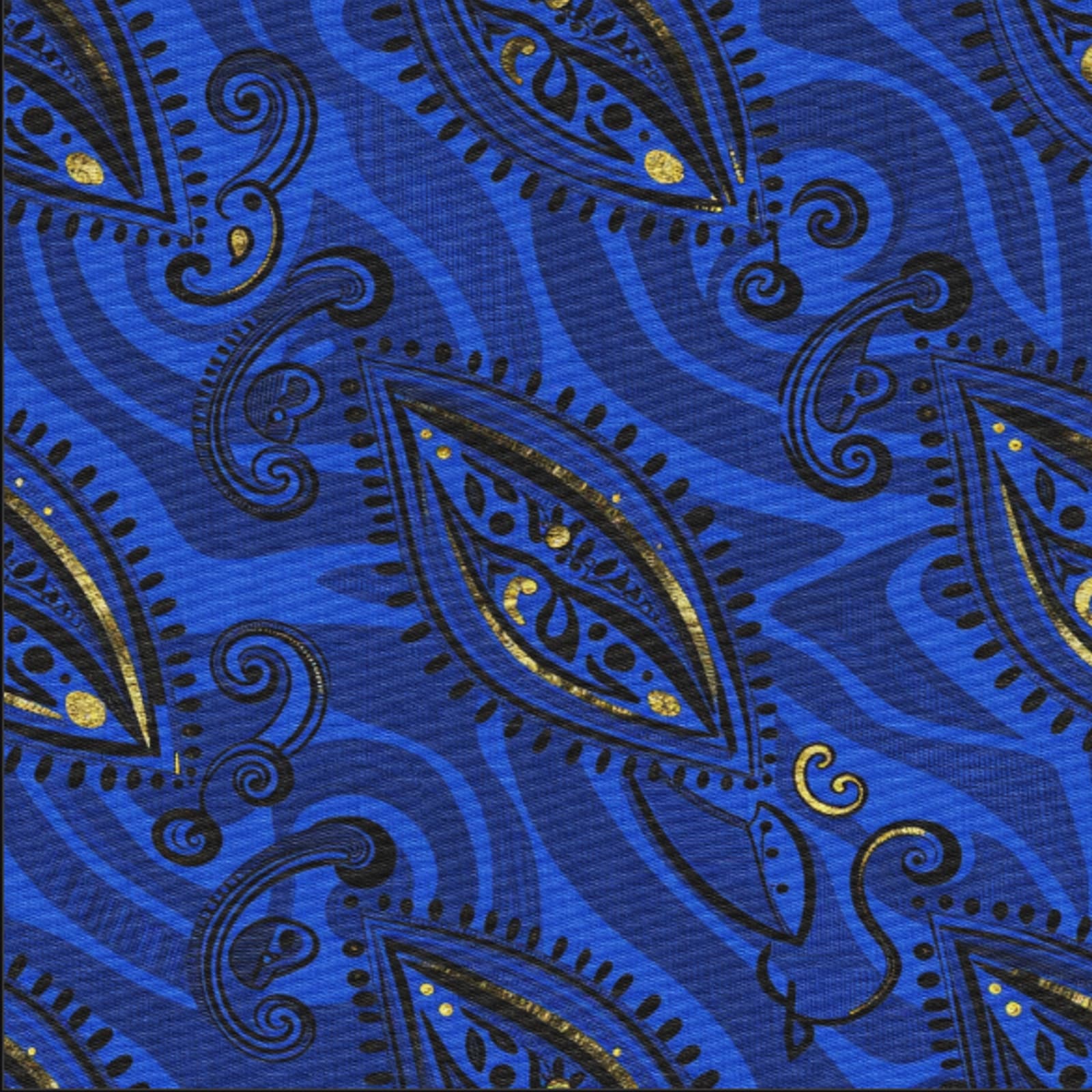 Royal Blue Ankara Elegance — On Model