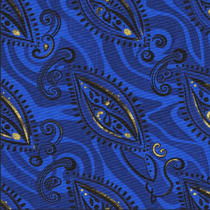 Royal Blue Ankara Elegance
