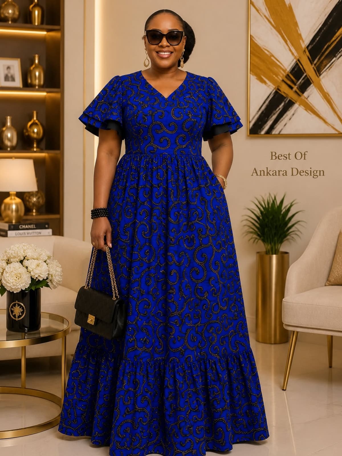 Royal Blue Ankara Elegance — Fabric thumbnail