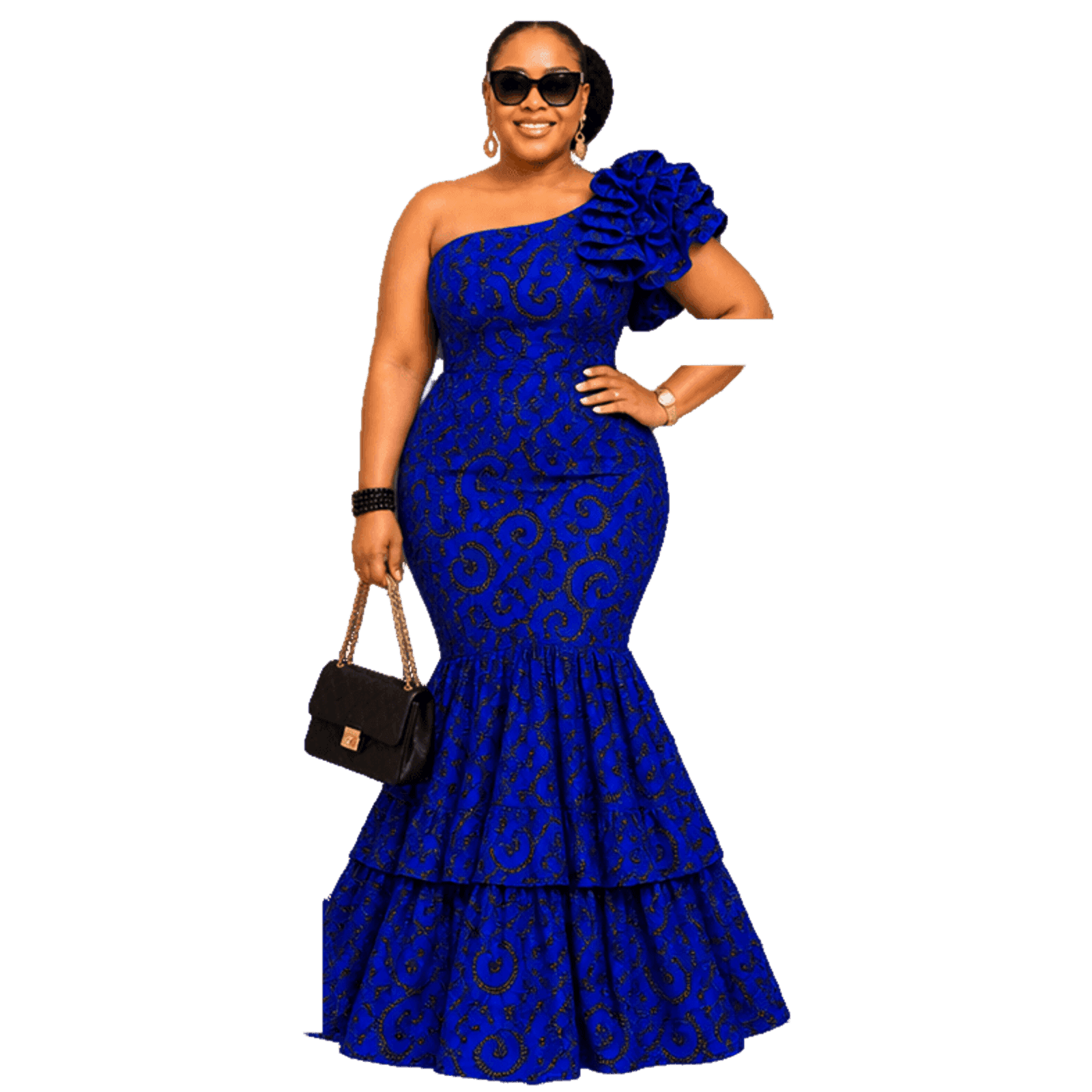 Royal Blue Ankara Elegance — Model thumbnail
