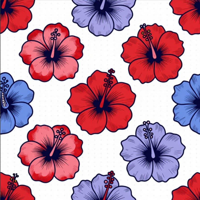 Crimson Rosette Ankara / "Marigold Trellis"